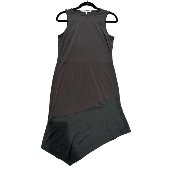 Rachel Roy Black Asymmetrical Handkerchief Hem Sleeveless Dress Medium - Picture 1 of 4
